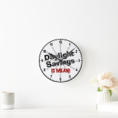 夏時間は平均 ラウンド壁時計 (ホーム)