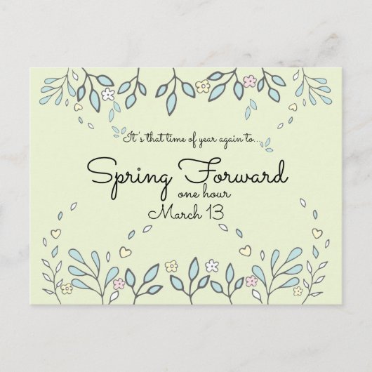 夏時間リマインダー事業 ポストカード (正面)