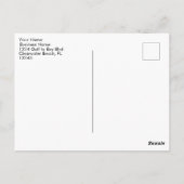 夏時間春フォワード・ビジネス ポストカード (裏面)