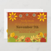 夏時間秋バックリマインダー事業 ポストカード (正面/裏面)