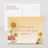 夏時間秋バックリマインダー事業 ポストカード (正面/裏面)