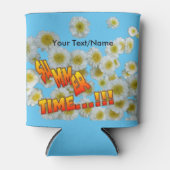 夏時間顧客文字花クーラーボックス 缶クーラー (正面)