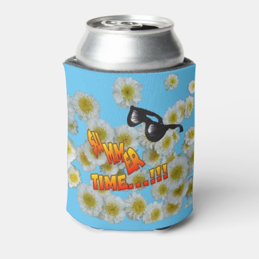 夏時間顧客文字花クーラーボックス 缶クーラー (缶裏面)