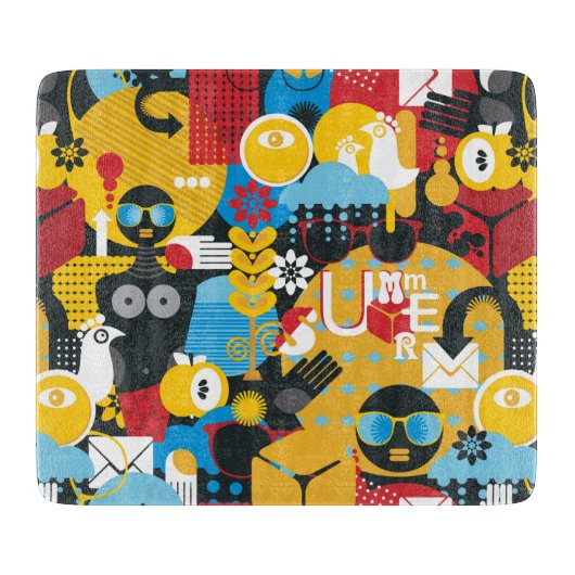 夏時間 カッティングボード (正面)