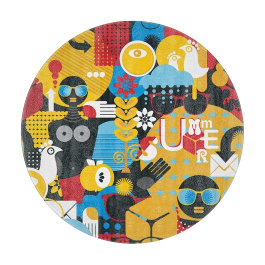 夏時間 カッティングボード (正面)