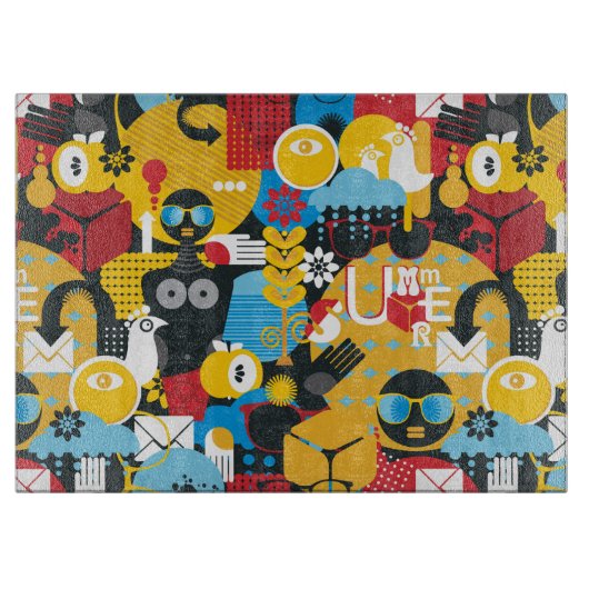 夏時間 カッティングボード (正面)