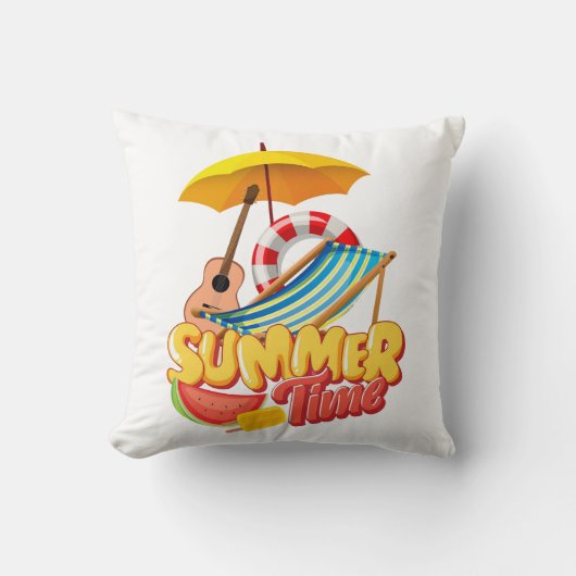 夏時間 クッション (正面)