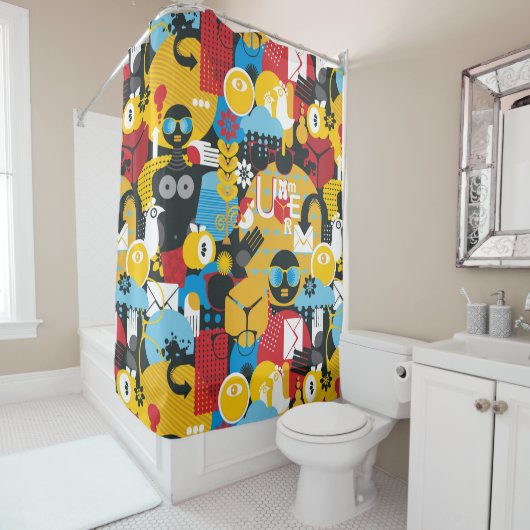 夏時間 シャワーカーテン (インサイチュ)