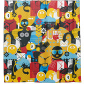 夏時間 シャワーカーテン (正面)