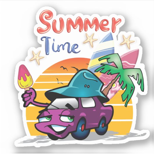 夏時間 シール (正面)