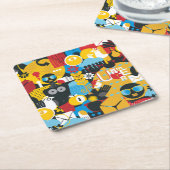 夏時間 スクエアペーパーコースター (アングル)