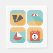 夏時間 スタンダードランチョンナプキン (正面)