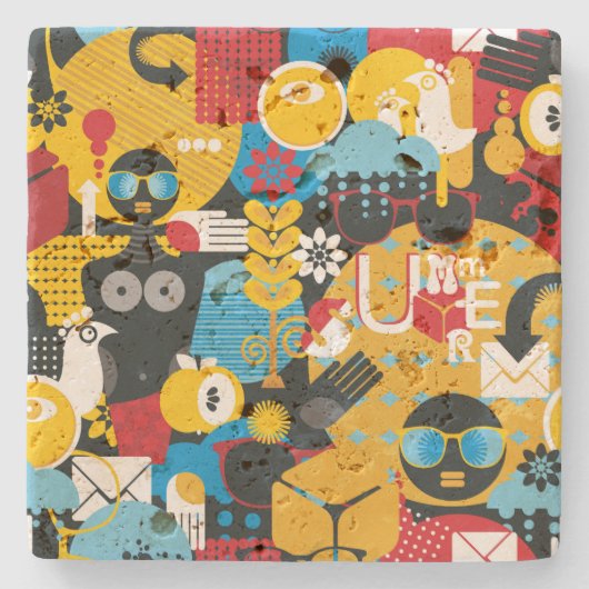 夏時間 ストーンコースター (正面)