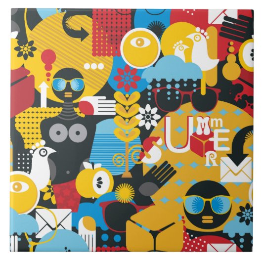 夏時間 タイル (正面)