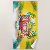 夏時間 ビーチタオル (正面)