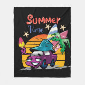 夏時間 フリースブランケット (正面)