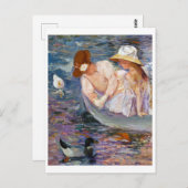 夏時間、メアリー・カサット ポストカード (正面/裏面)