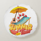 夏時間 ラウンドクッション (裏面)