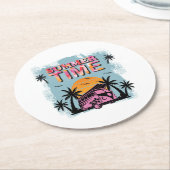 夏時間 ラウンドペーパーコースター (アングル)
