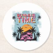 夏時間 ラウンドペーパーコースター (正面)