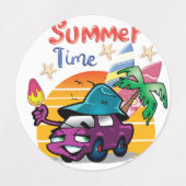 夏時間 ラベル (デザイン2)