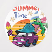 夏時間 ラベル (デザイン1)