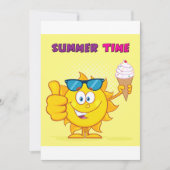 夏時間 招待状 (正面)