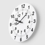 夏時間/標準時計 ラージ壁時計 (傾斜)