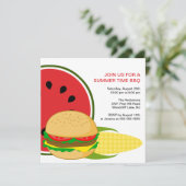 夏時間BBQの招待状 招待状 (スタンド正面)