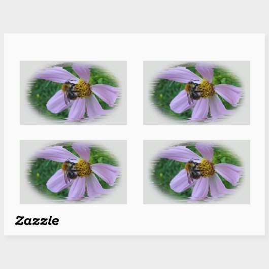 夏暑さ 長方形シール (シート)