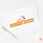 夏最低 楕円形シール (封筒)