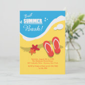 夏最高のパーティの招待状 招待状 (スタンド正面)