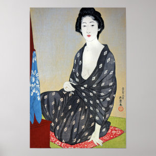 夏服の御用女性 ポスター