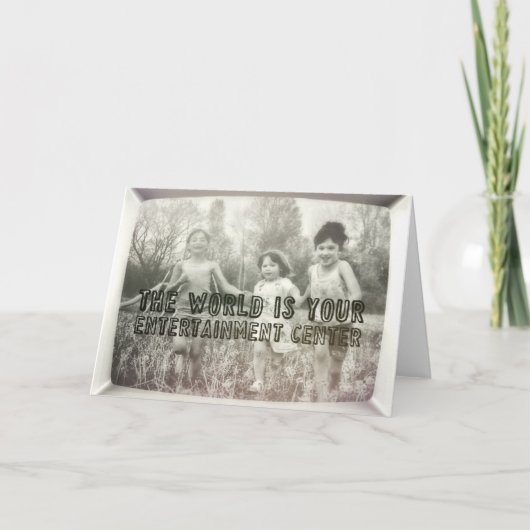 夏期おもしろいグリーティングカード サンキューカード (正面)