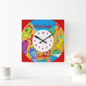 夏期おもしろい壁時計 スクエア壁時計 (ホーム)