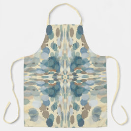 夏期おもしろい海スプレー（ばちゃばちゃ）跳ねる抽象芸術アート エプロン