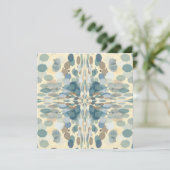 夏期おもしろい海スプレー（ばちゃばちゃ）跳ねる抽象芸術アート カード (スタンド正面)