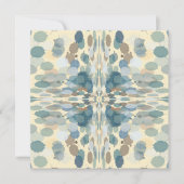 夏期おもしろい海スプレー（ばちゃばちゃ）跳ねる抽象芸術アート カード (正面)