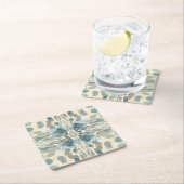 夏期おもしろい海スプレー（ばちゃばちゃ）跳ねる抽象芸術アート スクエアペーパーコースター (インサイチュ)