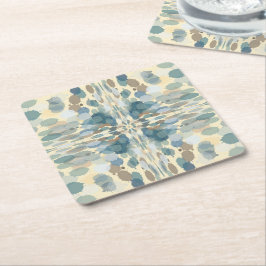 夏期おもしろい海スプレー（ばちゃばちゃ）跳ねる抽象芸術アート スクエアペーパーコースター