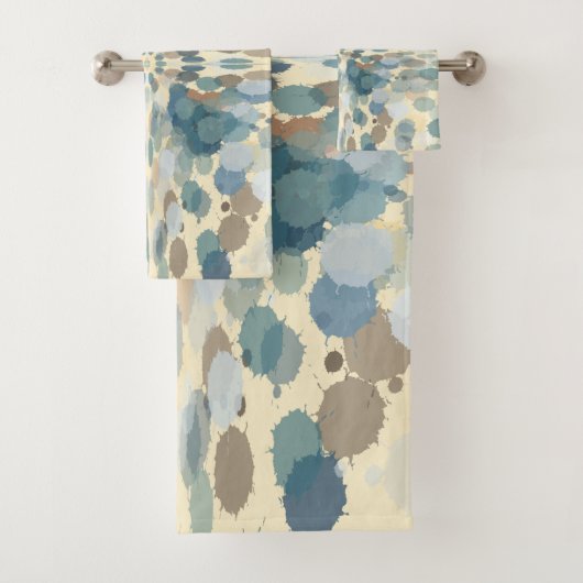 夏期おもしろい海スプレー(ばちゃばちゃ)跳ねる抽象芸術アート バスタオルセット (インサイチュ)