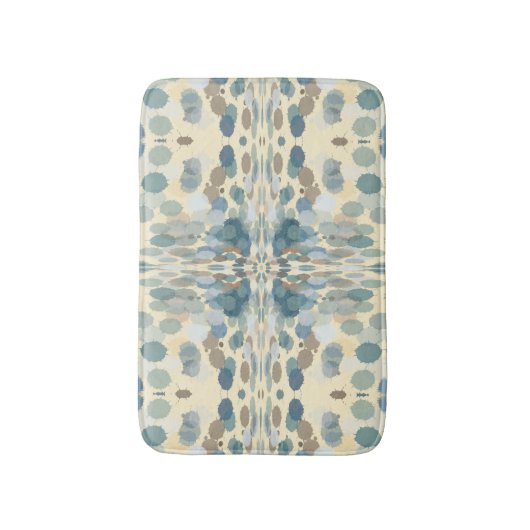 夏期おもしろい海スプレー(ばちゃばちゃ)跳ねる抽象芸術アート バスマット (正面縦)