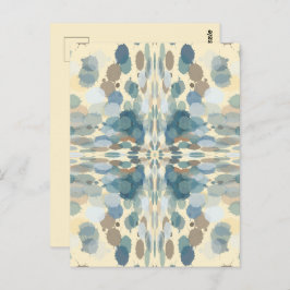 夏期おもしろい海スプレー（ばちゃばちゃ）跳ねる抽象芸術アート ポストカード