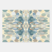 夏期おもしろい海スプレー(ばちゃばちゃ)跳ねる抽象芸術アート ラッピングペーパーシート (正面2)