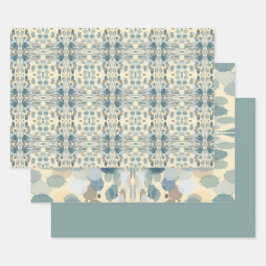 夏期おもしろい海スプレー（ばちゃばちゃ）跳ねる抽象芸術アート ラッピングペーパーシート