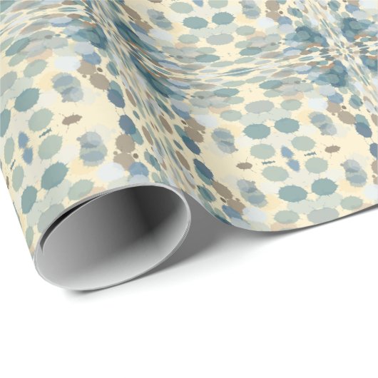 夏期おもしろい海スプレー(ばちゃばちゃ)跳ねる抽象芸術アート ラッピングペーパー (ロールコーナー)
