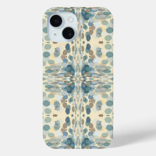 夏期おもしろい海スプレー(ばちゃばちゃ)跳ねる抽象芸術アート iPhone 15ケース