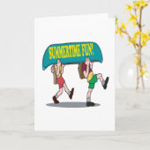 夏期おもしろい カード (黄色い花)