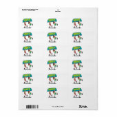 夏期おもしろい ラベル (フルシート)