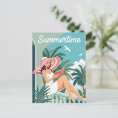 夏期くつろぎヴィンテージ ポストカード (スタンド正面)